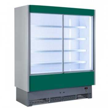 VITRINE RÉFRIGÉRÉE MURALE POUR CHARCUTERIE ET PRODUITS LAITIERS AVEC PORTES COULISSANTES - PROFONDEUR 80 cm
