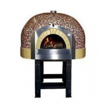 Four à bois avec décoration en mosaïque