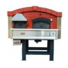 Rotating base wood-fired oven with separate combustion chamber