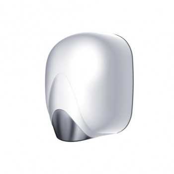 SÈCHE-MAINS ÉLECTRIQUE ZEFIRO HOT EN ALUMINIUM BLANC AVEC RÉSISTANCE À LAME D'AIR