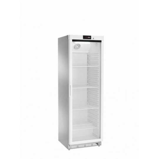 Positive digital static refrigerated cabinet 0 +8°C 360LT Stainless Steel + glass door