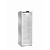 Armoire réfrigérée statique numérique positive 0 +8°C 360LT Acier inoxydable + porte vitrée