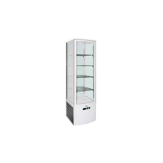 VITRINE RÉFRIGÉRÉE VERTICALE - VITRÉE SUR 4 CÔTÉS - VENTILÉE - CAPACITÉ 280 Lt