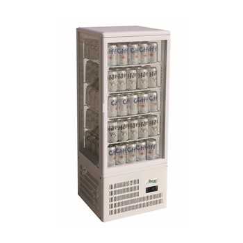 VITRINE RÉFRIGÉRÉE POUR BOISSONS - VERRE SUR 4 CÔTÉS - Capacité Lt. 98 -