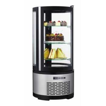 Vitrine réfrigérée à pâtisserie 3 étagères - Capacité 100 litres - Éclairage LED