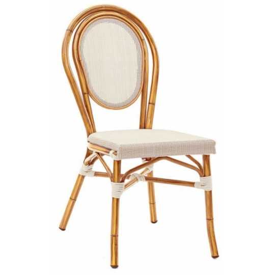 CHAISE Structure en aluminium peint bambou