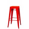 Tabouret avec structure en métal peint. Modèle 977