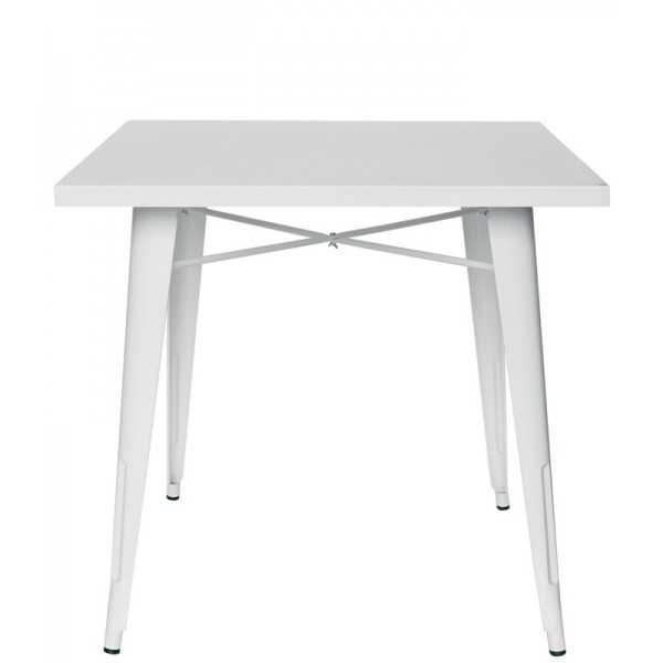 TABLE Structure en métal peint 70 x 70 x H74 cm Mod. 972
