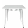 TABLE Structure en métal peint 70 x 70 x H74 cm Mod. 972