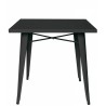 TABLE Structure en métal peint 70 x 70 x H74 cm Mod. 972