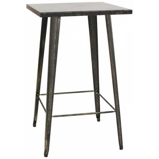 TABLE Antique effect painted metal structure. Form 1268