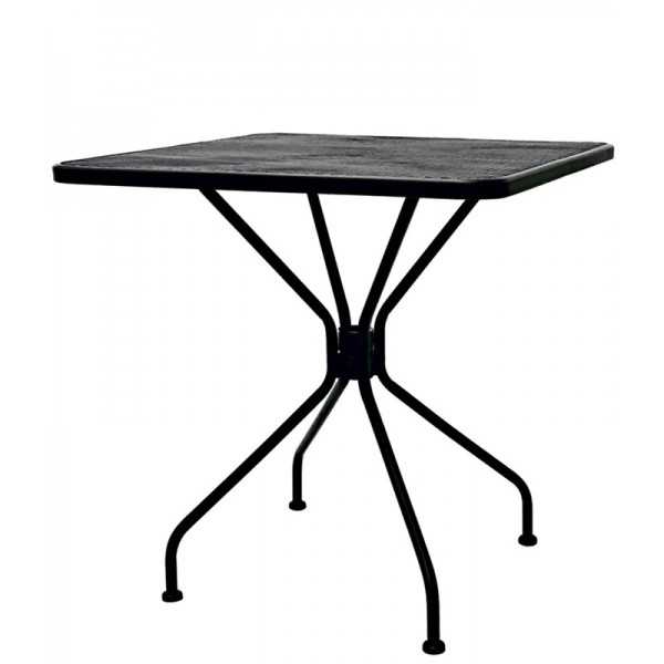 Table carrée Structure en métal peint Mod. 130
