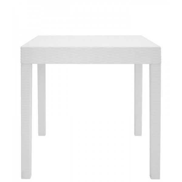 Table carrée. Structure en polypropylène. Modèle 1044.