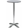 Table ronde avec base en aluminium