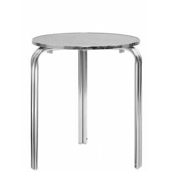 Table ronde avec structure en aluminium