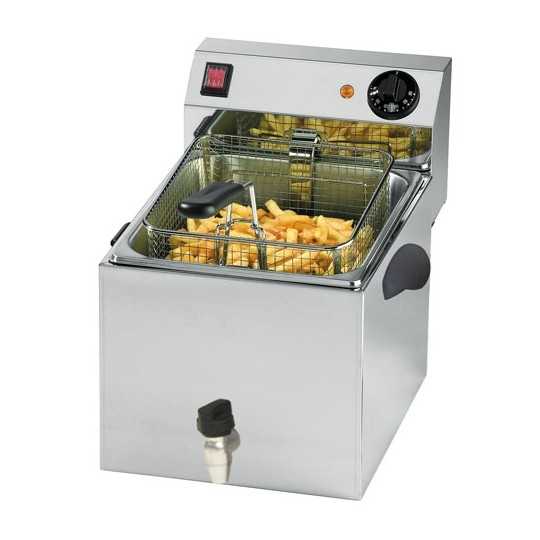 8 LITER ELECTRIC FRYER WITH DRAIN TAP