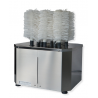 AUTOMATIC DRYER WITH ROTATING BRUSHES FOR GLASSES