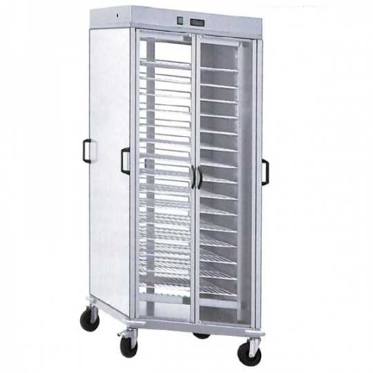 CHARIOT CHAUFFANT POUR ASSIETTES APERÇUES 1600 W AVEC 10 GRILLES GN 2/1