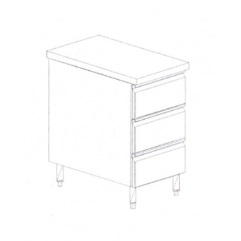 ARMOIRE EN ACIER INOXYDABLE SANS ÉTAGE