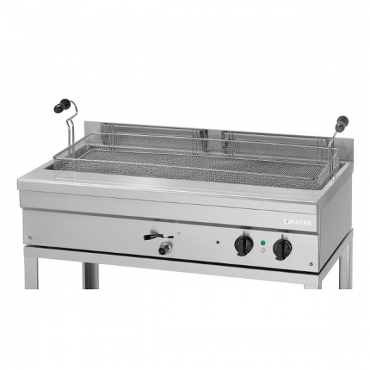 FRITEUSE À GAZ DE TABLE À CUVE UNIQUE DE 18 L - L.70 x P.58 x H.25 cm