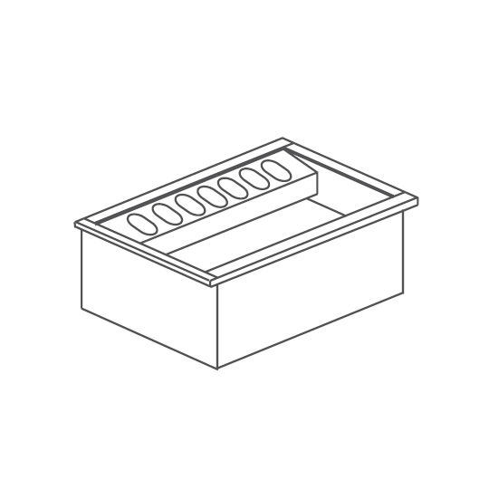 WORKSTATION PER COCKTAIL DA INCASSO IN ACCIAIO INOX