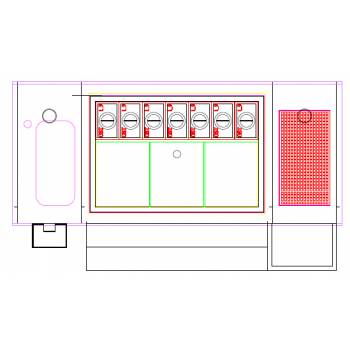 POSTE DE TRAVAIL POUR COCKTAIL EN ACIER INOXYDABLE