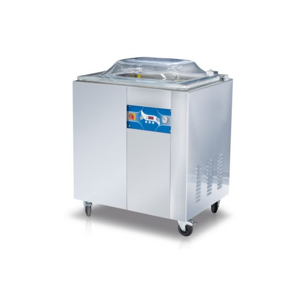 MACHINE D'EMBALLAGE SOUS VIDE À CHAMBRE SUR ROUES - BARRE DE SOUDURE 2 x 55 cm