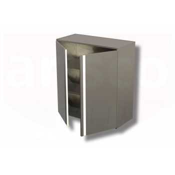 ARMOIRE MURALE À DEUX ÉTAGÈRES AVEC PORTES BATTANTES