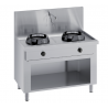 WOK KITCHEN ON CABINET WITH LEVER TAP AND REAR CHANNEL