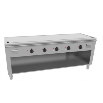 TEPPANYAKI ÉLECTRIQUE AVEC CANAL PÉRIMÉTRIQUE - PLAQUE CHROMÉE