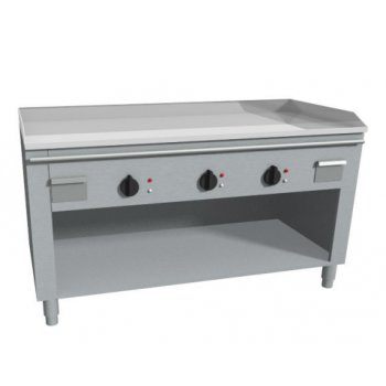 TEPPANYAKI SUR ARMOIRE ÉLECTRIQUE AVEC DOSSIER - PLAQUE CHROMÉE