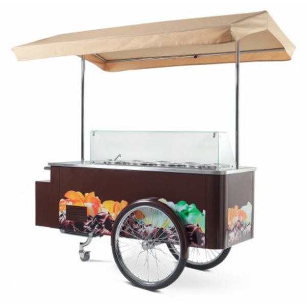 CHARIOT À GLACE 8 CARAPINE - DIMENSIONS : L.200 x P.128