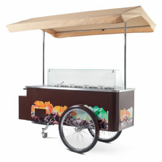 CHARIOT À GLACE 8 CARAPINE - DIMENSIONS : L.200 x P.128