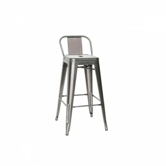 Tabouret en métal peint et vernis transparent Modèle 1060