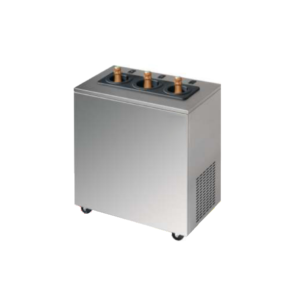 CAVE À VIN À ROULETTES - CAPACITÉ : 3 BOUTEILLES