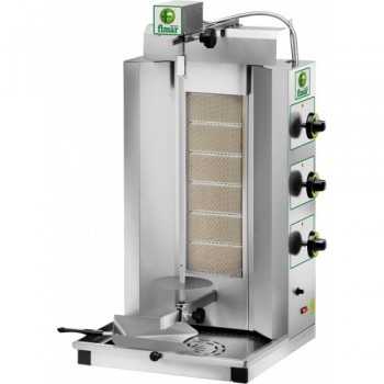Gyros à gaz 6 brûleurs - Diamètre maximal de la viande : 50 cm