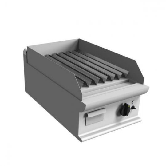 Barbecue à gaz à poser en pierre de lave - L.40 x P.70 x H.27 cm