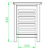 OVEN SUPPORT - L.61 x D.68 x H.85 cm - TRAY RACKS FOR 8 GN 1/1 TRAYS