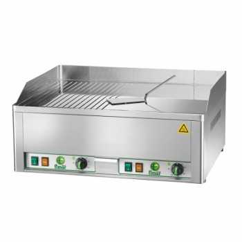 Plaque de cuisson électrique de comptoir avec plaque mixte chromée