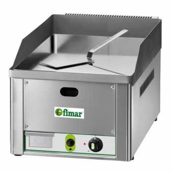 Plaque de cuisson à gaz de comptoir avec plaque chromée lisse