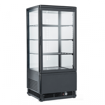 Refrigerated display with glass on 4 sides 78 liters - L.42