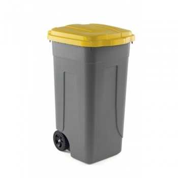 Poubelle en polyéthylène 80 litres pour la collecte sélective des déchets - L.54 x P.49 x H.85 cm