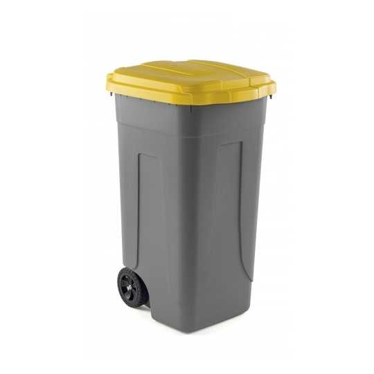 Poubelle en polyéthylène 80 litres pour la collecte sélective des déchets - L.54 x P.49 x H.85 cm