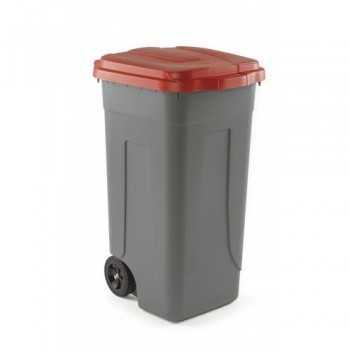 Poubelle en polyéthylène 80 litres pour la collecte sélective des déchets - L.54 x P.49 x H.85 cm