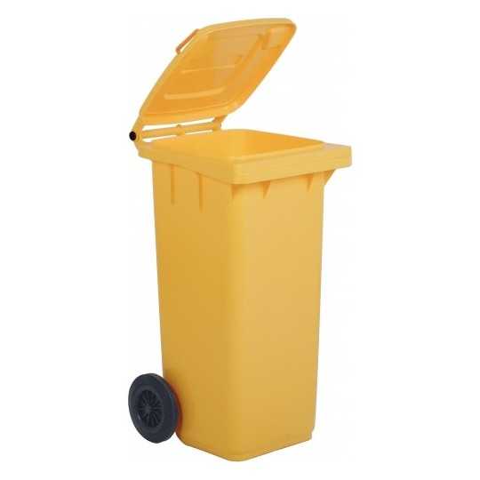 Bidone per raccolta differenziata in polietilene 100 litri - L.54 x P.49 x H.85 cm