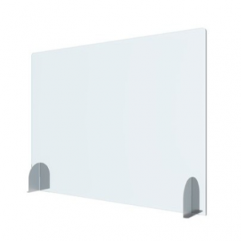 Cloison de séparation en polycarbonate avec supports en acier inoxydable