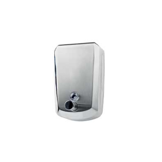 Quadro stainless steel soap and sanitizing gel dispenser 0.8 litres
