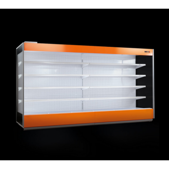 ESPOSITORE MURALE REFRIGERATO STROMBOLI PER FRUTTA E VERDURA (predisposto per motore esterno) - PROFONDITÀ 90 cm