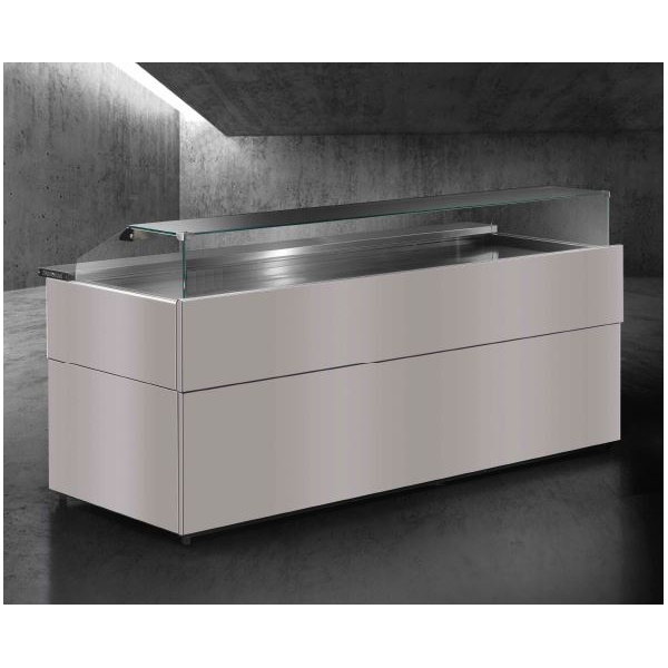 Pastry serve over counter display fridge PENELOPE, depth 95 cm