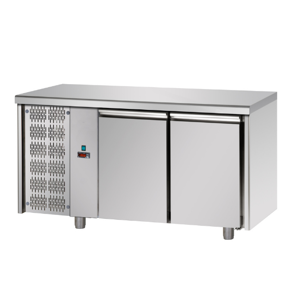 2 door freezer table with left side motor